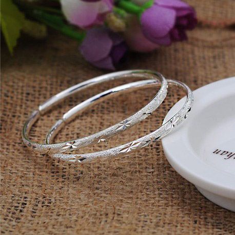 S999 Silver Bangles for Women