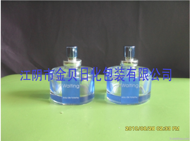 Glass perfume bottle