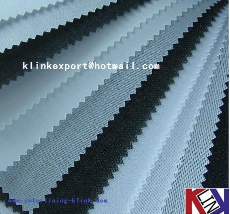  Polyester Interlining for Cap/Waistband Resin Finish Woven Fusible