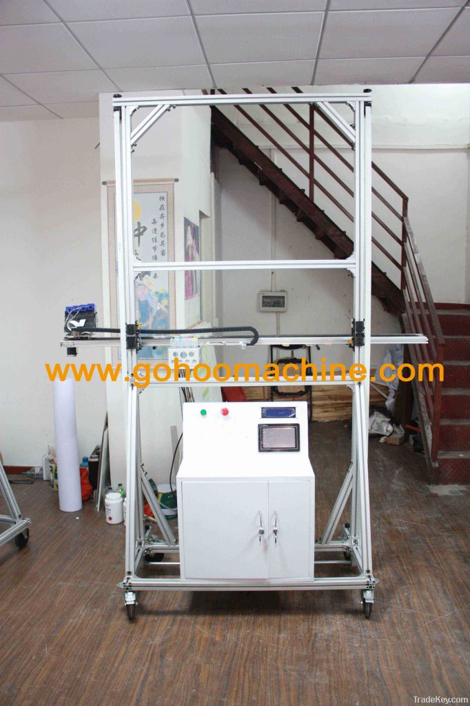 Wall printer, wall painting machine, interior decorate machine