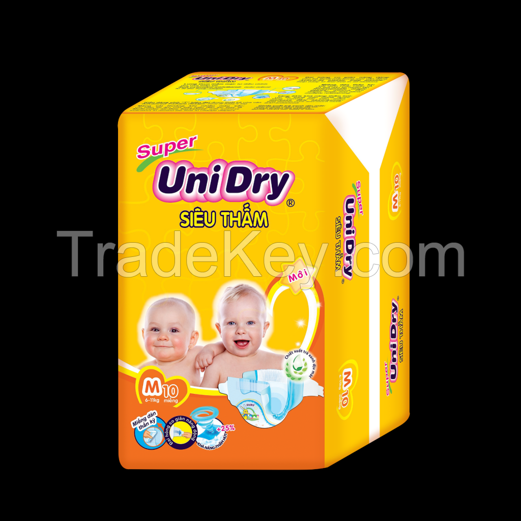 SUPER UNIDRY BABY DIAPERS, HIGH QUALITY GOOD PRICE MADE IN VIETNAM