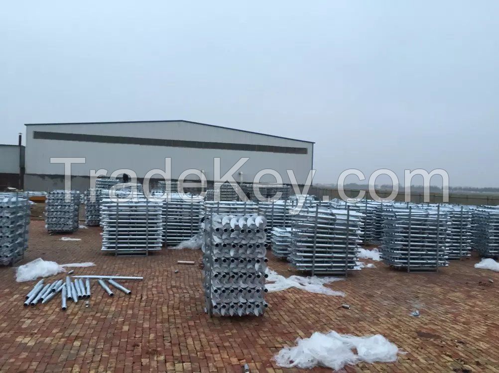 ground screw pile for solar energy mounting