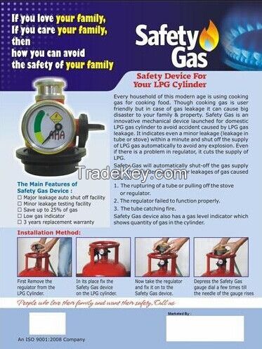 india  gas secura/gas satety valve/devices