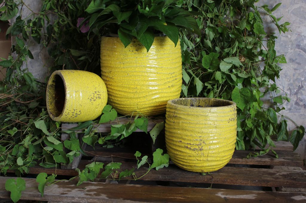 garden's glazed craft ceramics pots