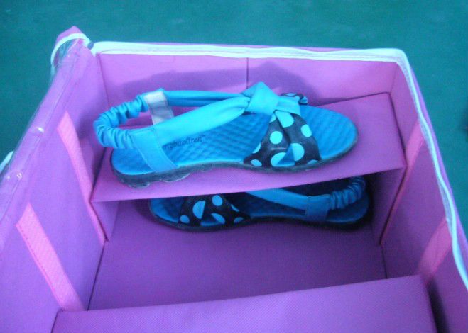 home organizer nonwoven folding shoe storage box  