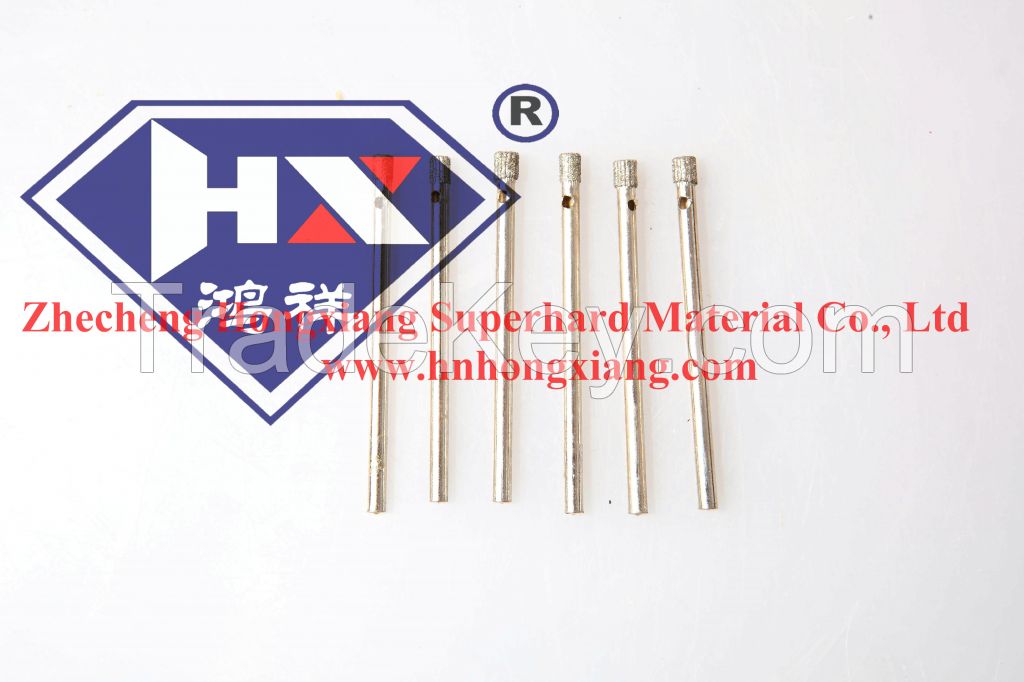 Diamond electroplate drill bit