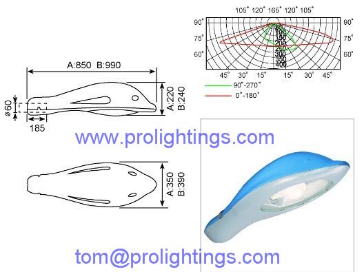 High quality induciton lamp walkway lighting