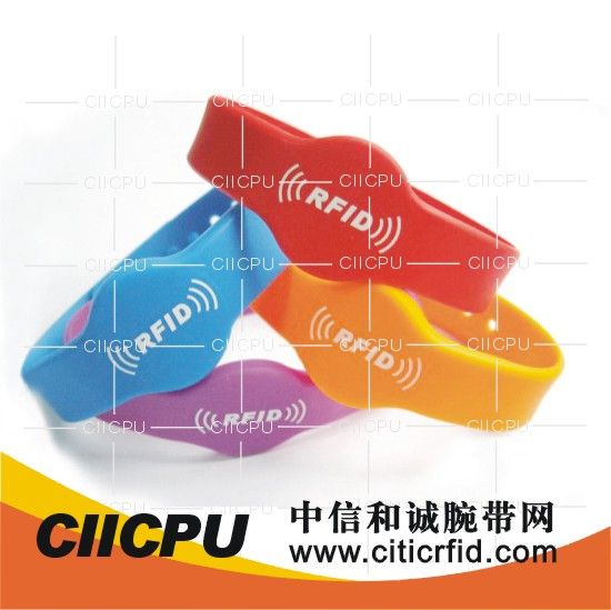 RFID Silicone Wristband (Concave Convex Button)