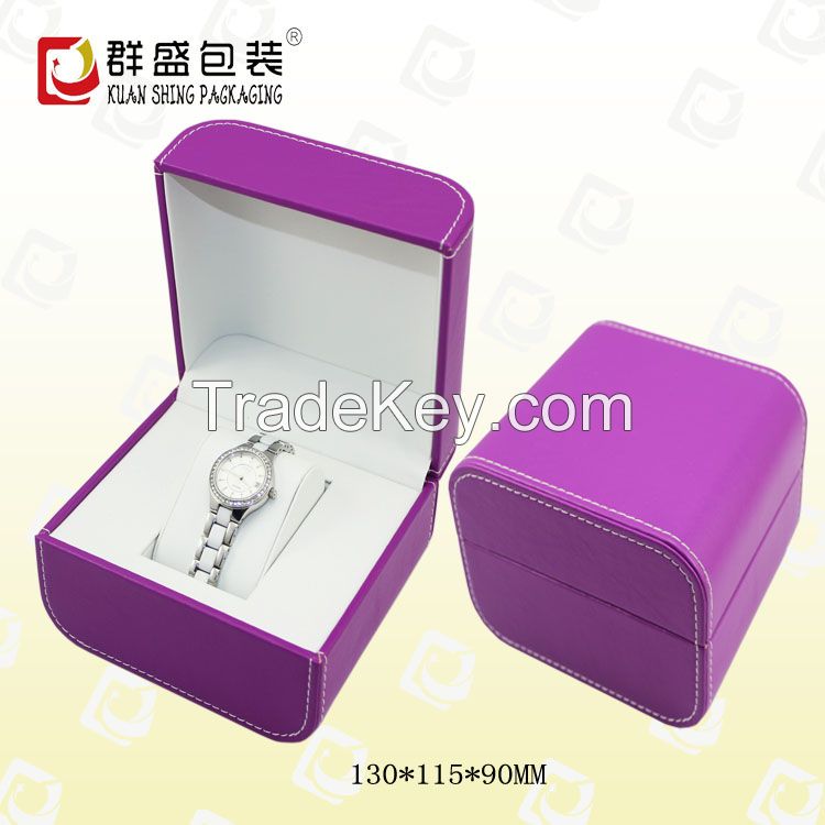 Pink PU watch box