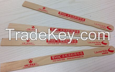 wooden paint paddles, wooden paint stirring sticks, wooden paint stirrers, paint paddle