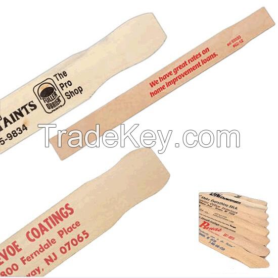 wooden paint paddles, wooden paint stirring sticks, wooden paint stirrers, paint paddle