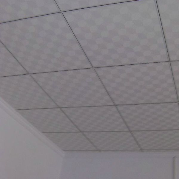 PVC laminated gypsum ceiling tiles