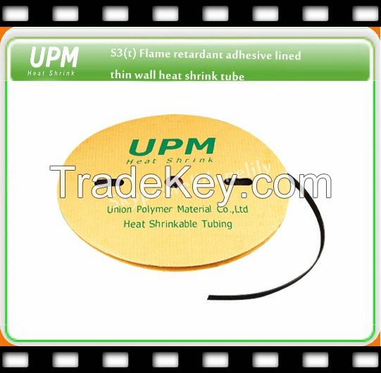 UPM heat shrink dual wall tubing adhesive lined heat shrinkable tubing for cable joint