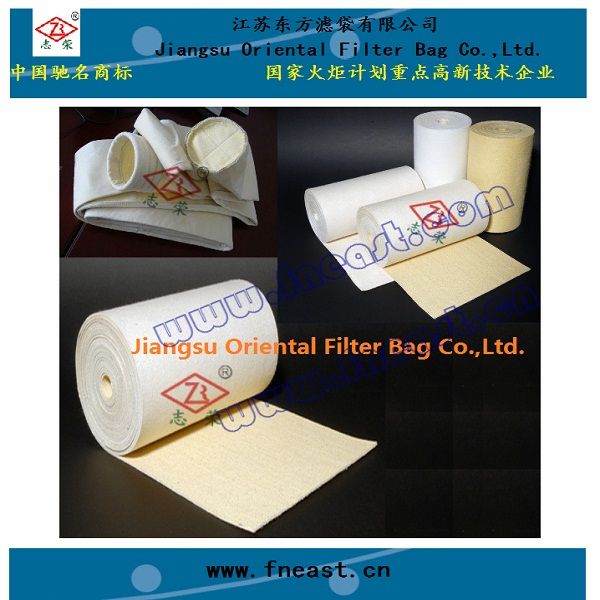 Glass fiber needle felt dust collector bag