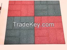 Recycled Rubber Flooring Tile