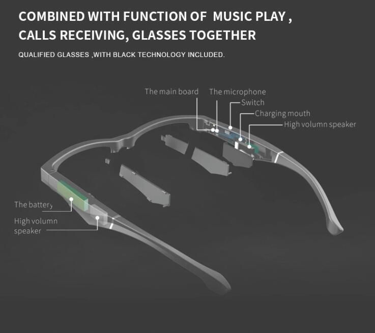 China bluetooth sunglasses with microphone manufacturer