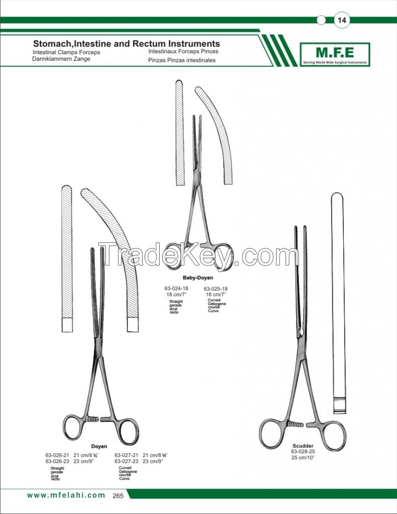 Stomach, Instestine &amp; Rectum Instruments