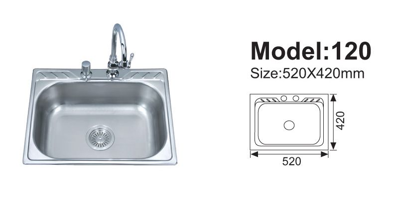 single bowl kitchen sinks 120