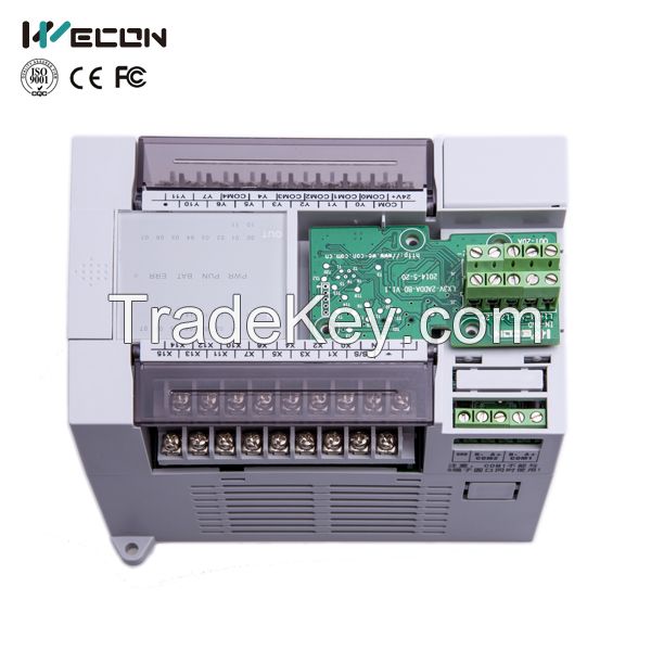 Wecon LX 24 I/O low price mini plc hmi and plc module go with