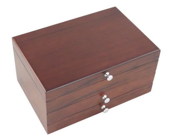 high gloss finish wooden jewelry box