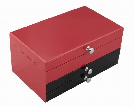 high gloss finish wooden jewelry box