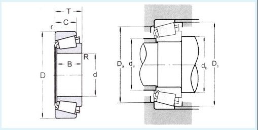 Tapered roller bearing 30205