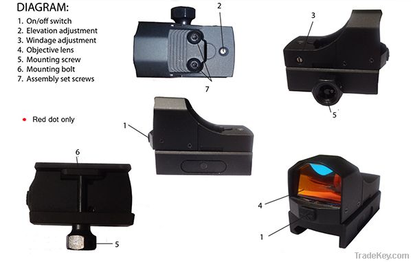 LionRead Reflex Digital Switch Mini Dot Sight