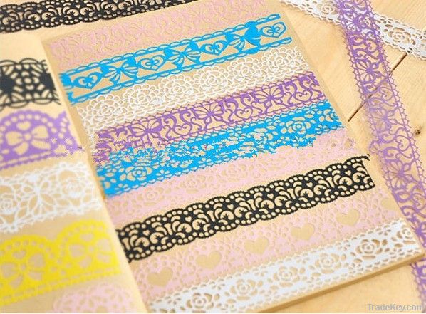 2013 hot sale fabric lace decorative tape for DIY and gift packing