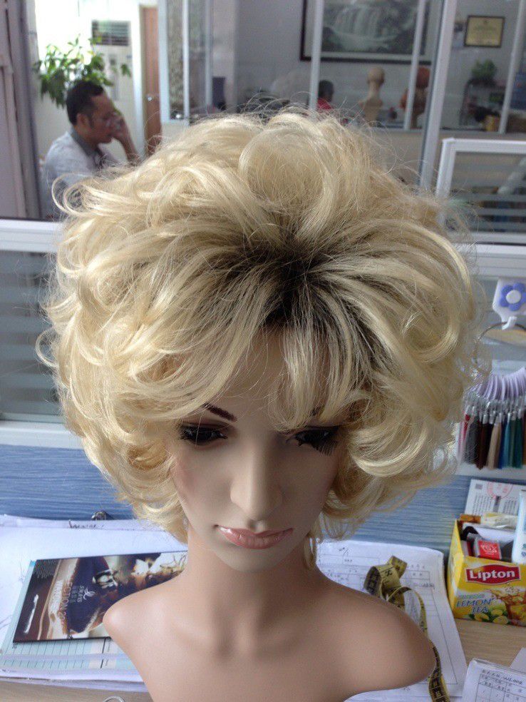 new designer blond afro wigs synthetic from China