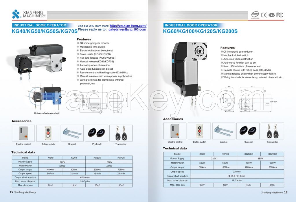 Automatic Industry Door Operator