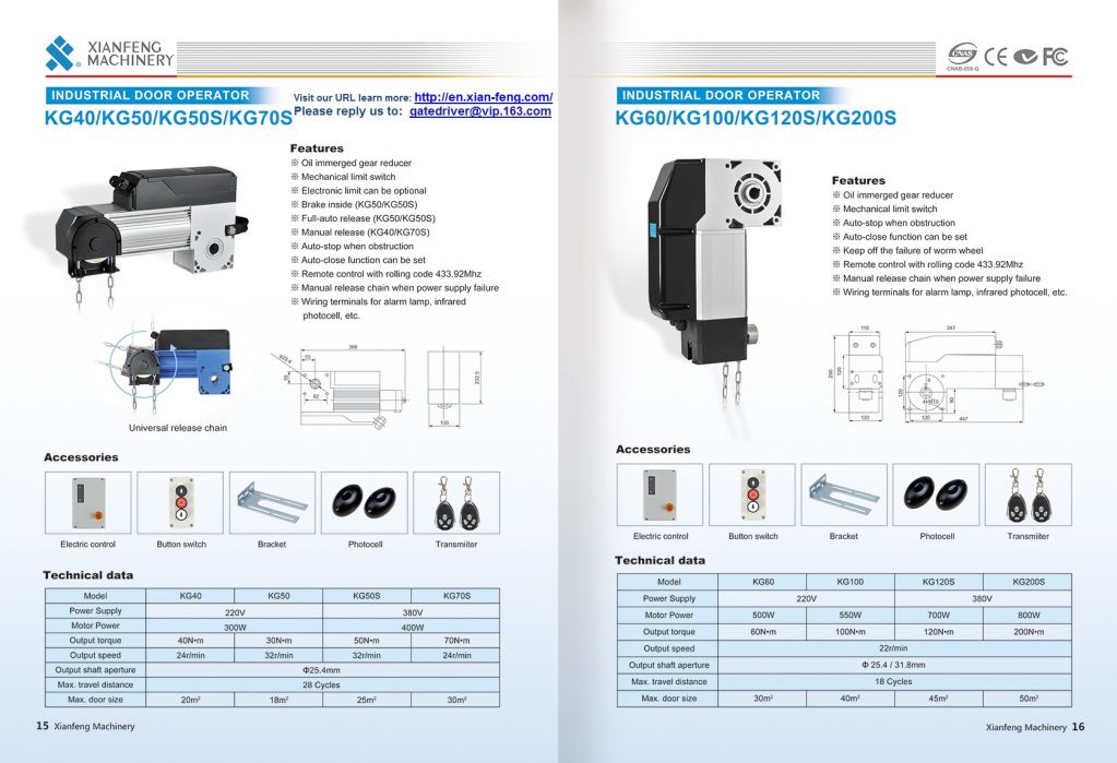 Automatic Industry Door Operator