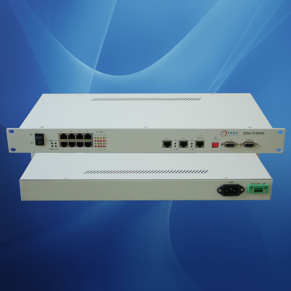 Ethernet to E1 Converter with 8-Port E1