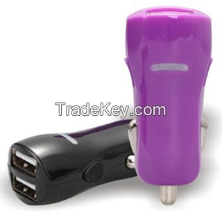 LED dual usb car charger 3.1A