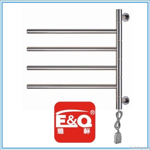 swing arm electric heated towel rail