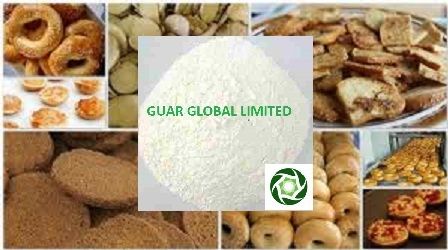 Guar gum powder for baked food products