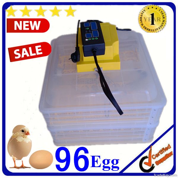 CE Passed Automatic wih 96 Eggs Home-made Quail Incubator