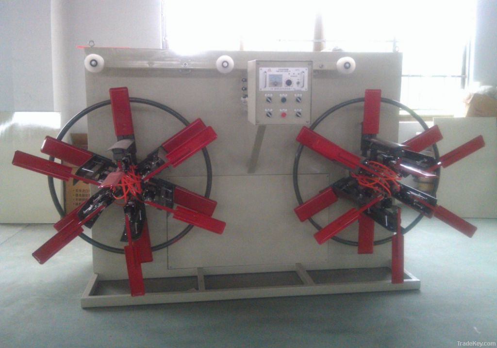 Plastic pipe winding machine