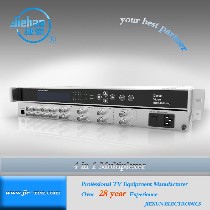 multi channel ASI input/output digital TS multiplexer JXDH-6102F  