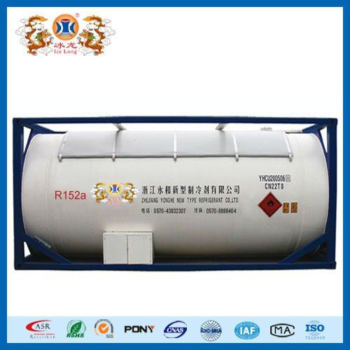 R22, R134a, R404, R410, R507 refrigerant gas for ISO-Tank