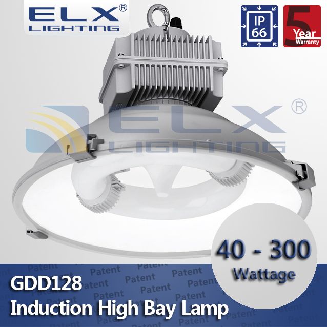 ELX Lighting die-casting aluminum lamp shade nano coating reflector tempered glass cover high bay light