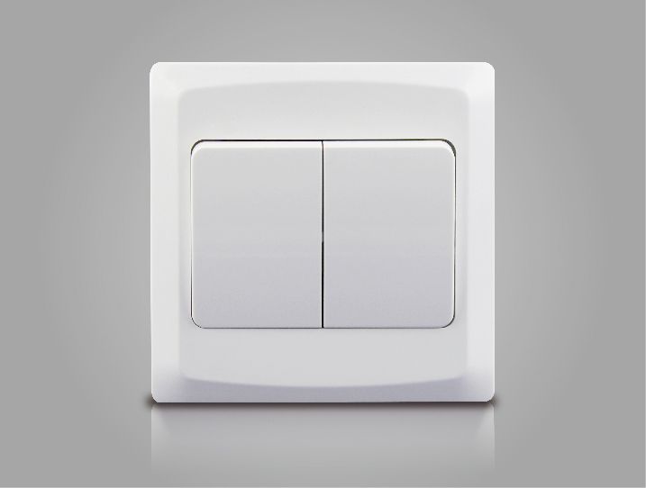 10A 2gang 1way elite range wall switch