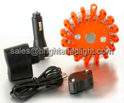 9 Flashing Modes Rechargeable LED Traffic Light Set