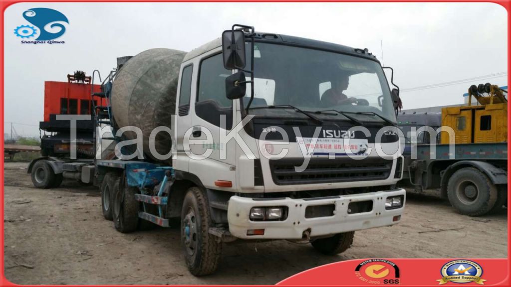 9CBM, Driving Form of 8*4 Used ISUZU Japan-Originated Used Mixer Truck