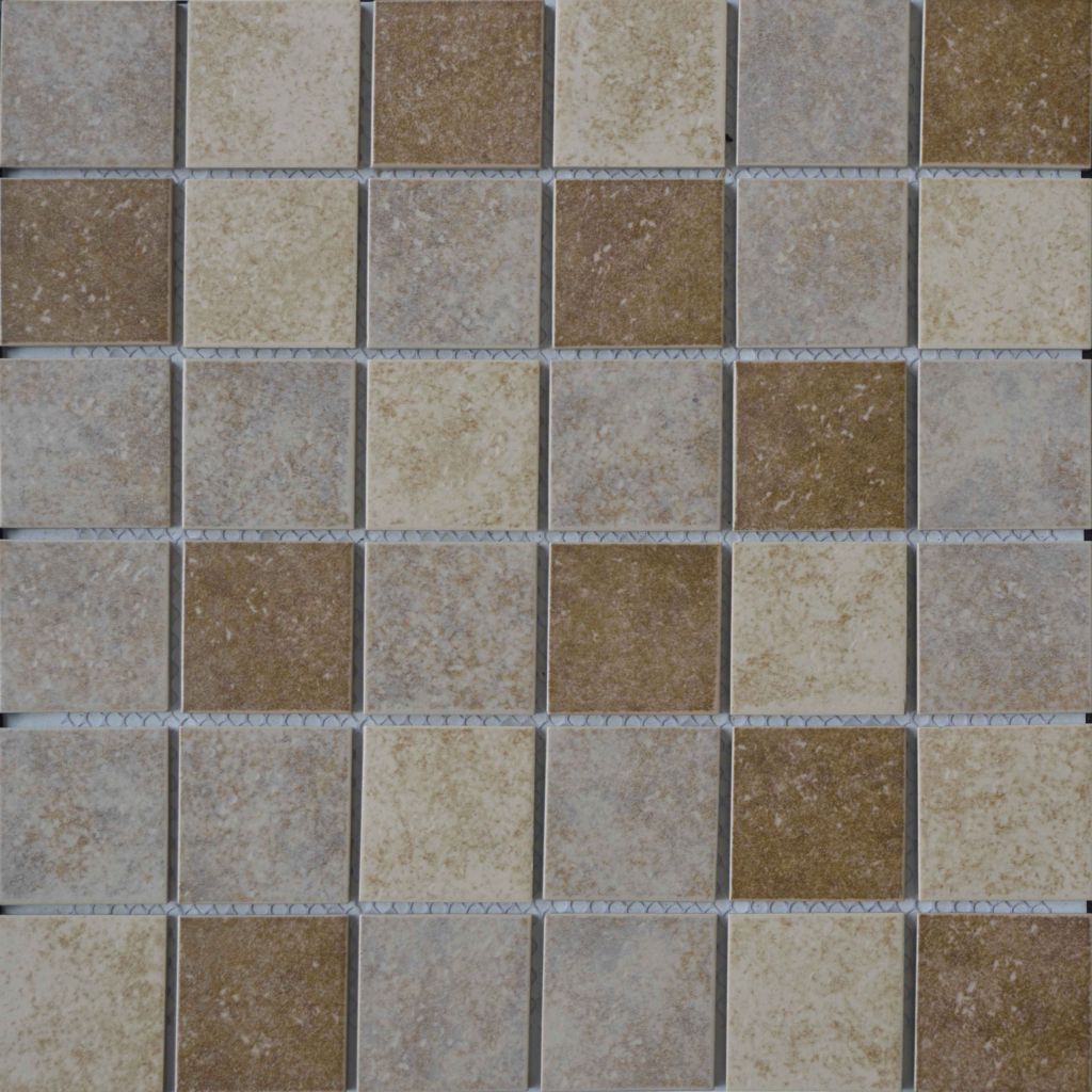 48*48mm decorative rustic ceramic tile mosaic, porcelain mosaic