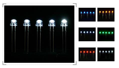 10000 MCD white Led