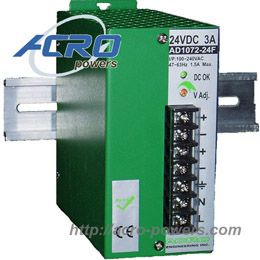 DIN Rail Power Supply, 100W, Single Output