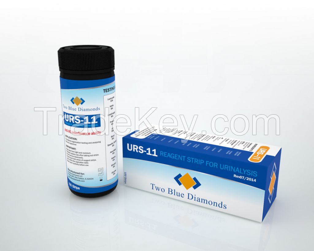 FDA/CE Approved 11 Parameter Urinalysis Reagent Test Strips