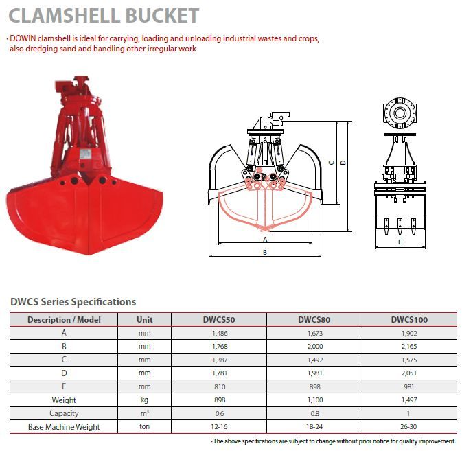 Clamshell Bucket