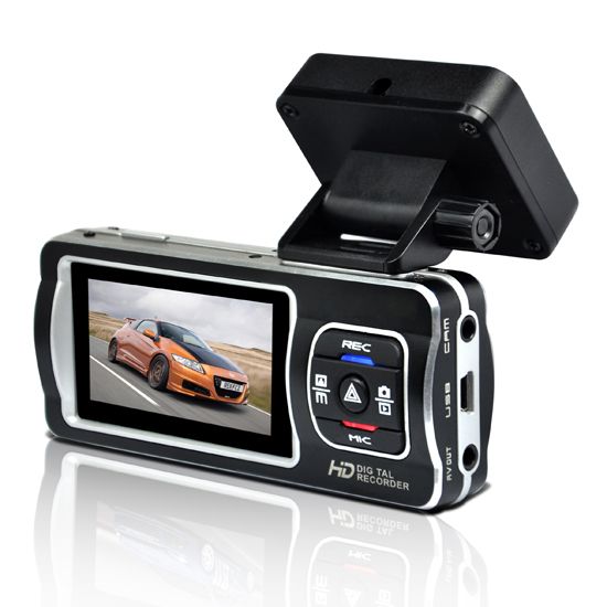 Car DVR with Corelogic solution, 1 million pixels, dual cameras, GPS tracking