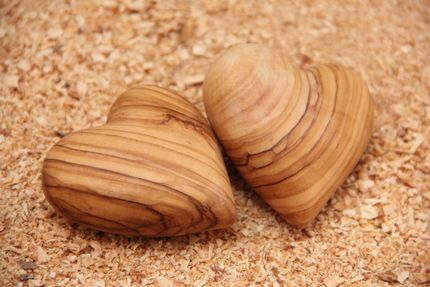 Olive Wood Carving Heart